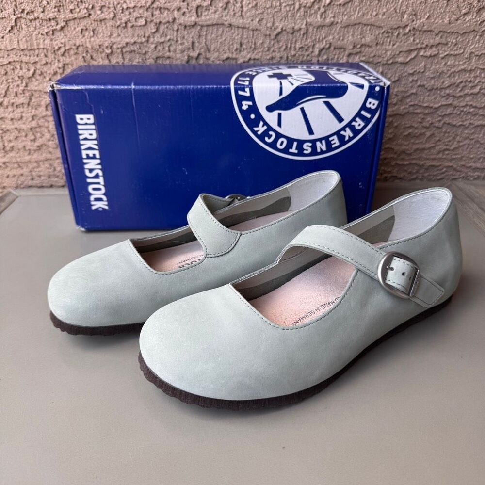 NEW Birkenstock Tracy Mary Jane Ballet Flats Shoes Womens 9US 40EU Sage Green